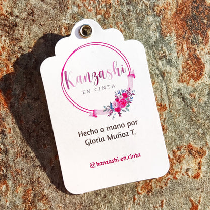 100 Etiquetas personalizadas 8x5 cm