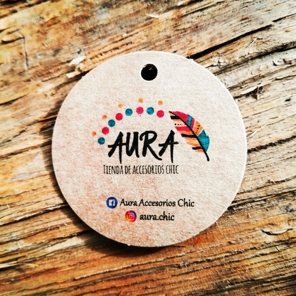 100 Etiquetas personalizadas 5x5 cm